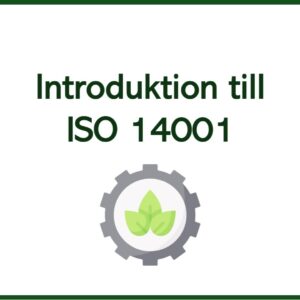 Introduktion till ISO 14001